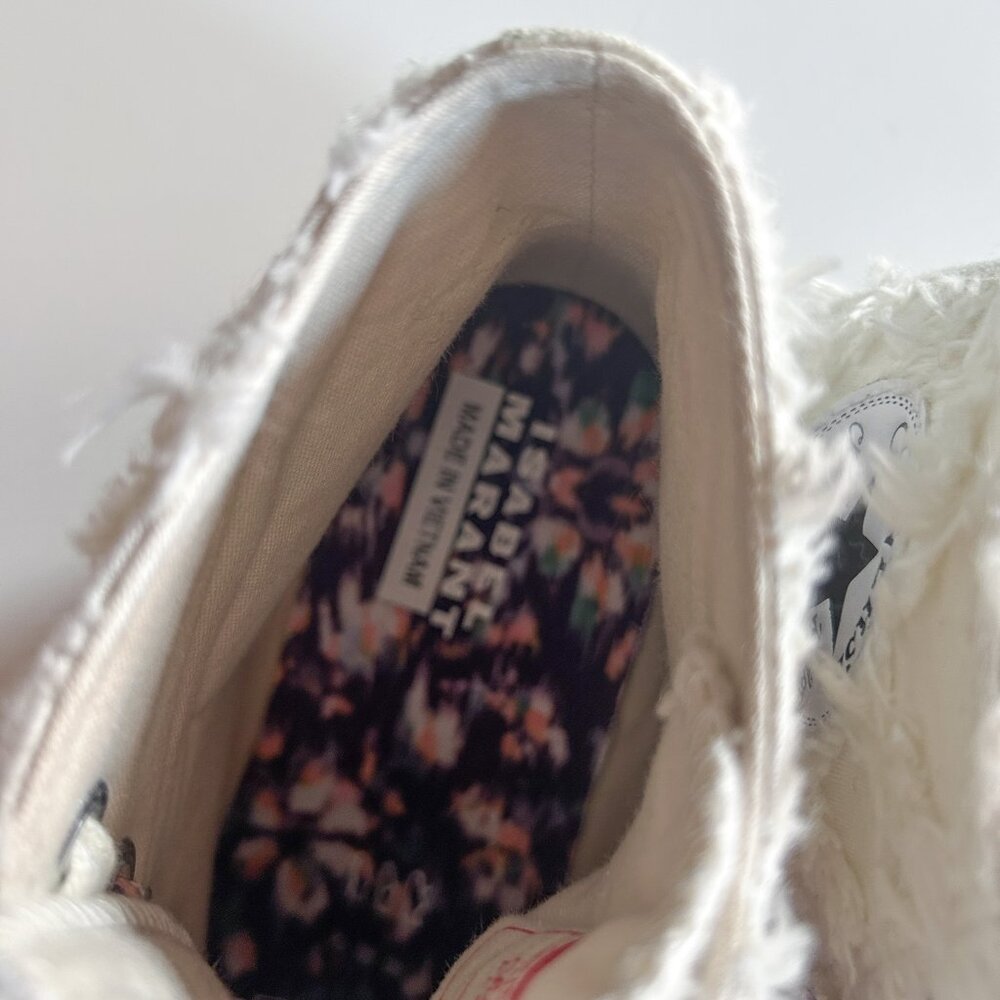 NWOB Converse x Isabel Marant Chuck 70 Textured Wedge High Top Sneakers Size 7.5 - Picture 8 of 10